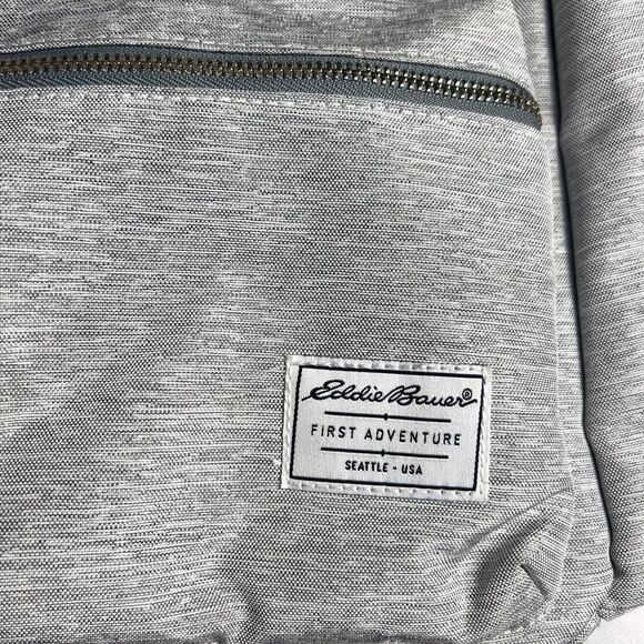 Eddie Bauer Alpine Backpack Diaper Bag Gray PEVA Changing Pad Included Spacious - Picture 7 of 7